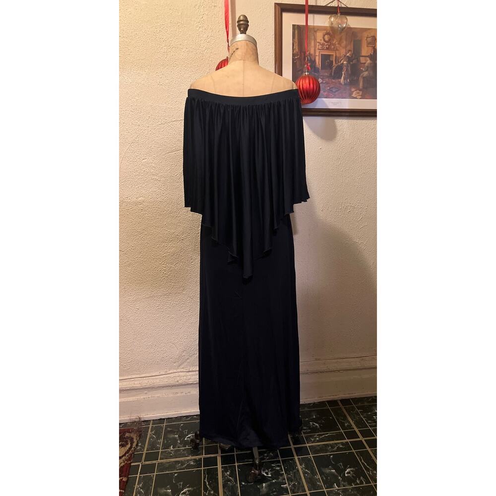KOH KOH Long Strapless Off the Shoulder Cocktail Dress Blue NWT Size L - Picture 7 of 9